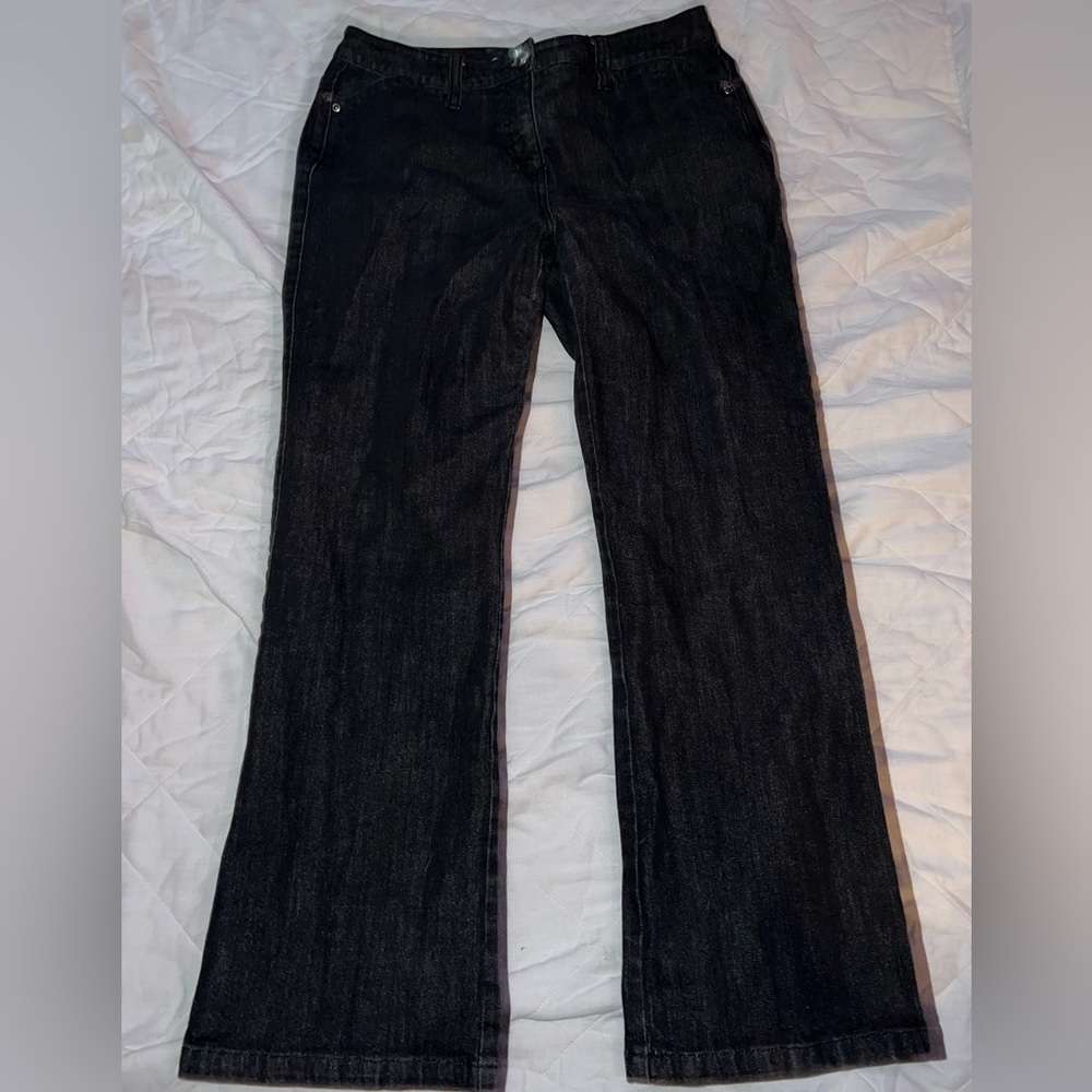 Tabi Petite Bootcut Black Jeans